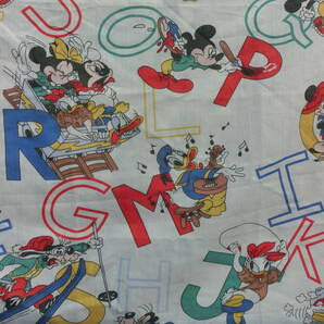 ビンテージ ディズニー ミッキーマウスと仲間たち アルファベット フィットシーツ 1/4サイズ 2の画像6