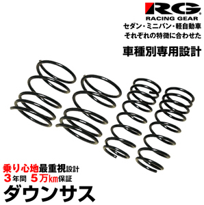 RG レーシングギア ダウンサス ライフ JC1 P07A H20.11〜H22.11 NA/ターボ 2WD ディーバ共通