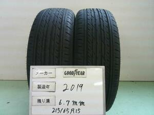 中古 グッドイヤー タイヤ 215/65R15