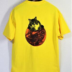 日本製◆foof フーフ / シティデザインスタジオ◆三毛猫 ねこ ネコ プリントＴシャツ:L