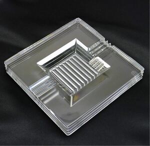 【美品】★重厚★ 廃盤 希少 ★ Baccarat Lalande Ashtray cigar plate バカラ ラランド 葉巻 シガートレー 灰皿 アッシュトレイ