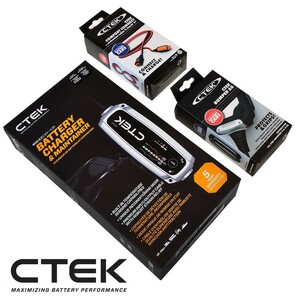 CTEK MXS 5.0 シーテック バッテリー チャージャー バンパー&延長ケーブルセット 最新 新世代モデル 日本語説明書付