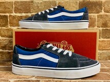 ★新品/24cm！バンズ.USA企画/SK8-LOW.スケートロー.VANS.青.スウェードレザー.本革.スニーカー.箱付き.1970'sヴィンテージサーフスタイル_画像4