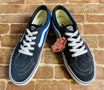 ★新品/24cm！バンズ.USA企画/SK8-LOW.スケートロー.VANS.青.スウェードレザー.本革.スニーカー.箱付き.1970'sヴィンテージサーフスタイル_画像2