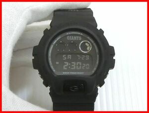 2307★F-1021★稼働品！G-SHOCK DW-6900FS 腕時計 クォーツ GIANTS デジタル ブラック CASIO カシオ ジーショック　中古