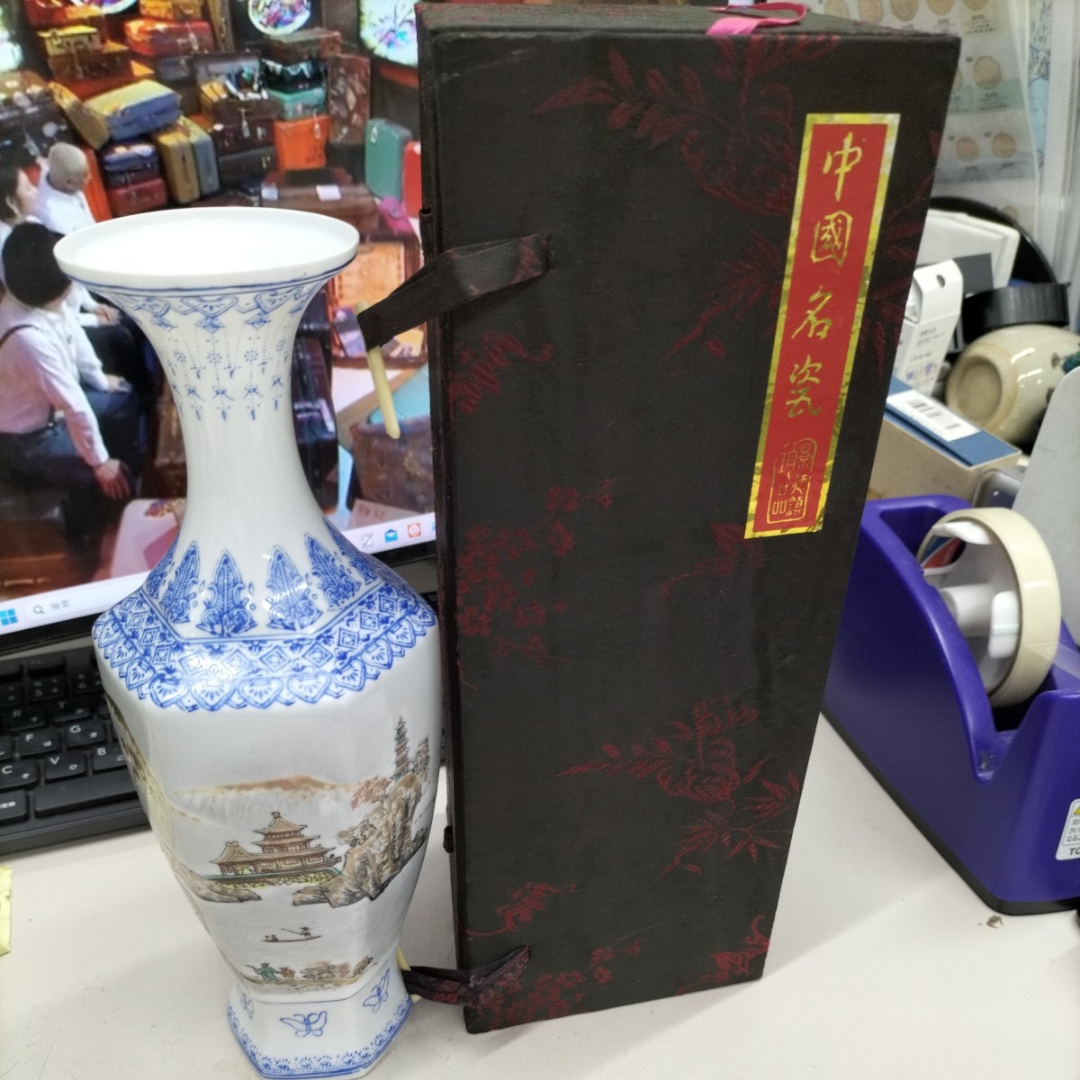アンティーク】中国陶器景徳鎮花瓶| JChere雅虎拍卖代购