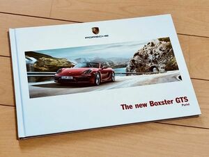 ***[ прекрасный товар ] Porsche 981 type Boxster GTS** выпуск на японском языке толщина . каталог 2014 год 3 месяц выпуск ***