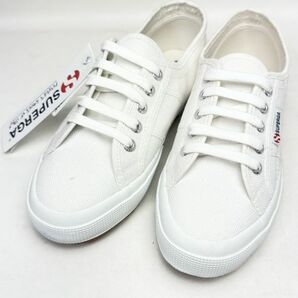 スペルガ SUPERGA ホワイト 38 24cm キャンバススニーカー 2750 COTU CLASSIC 訳アリ シミあり 特価 ７