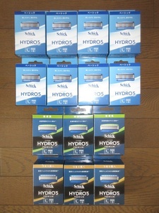 新品・未開封　14箱（替刃 8個入り）　5枚刃　替刃112個　シック ハイドロ5　Schick　HYDRO5　ベーシック8箱・敏感肌3箱・つるり肌へ3箱 