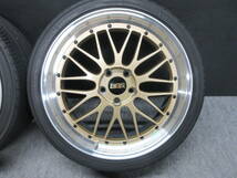 人気のゴールド BBS LM 20インチ 美品 BMW E91 E92 F30 F31 F10 F11 E85 E46 E36 Z4 レクサス LS460 LS600h 40アルファードヴェルファイア_画像2