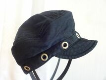 （Ray BEAMS）アクセサリー　男女兼用　黒色　キャスケット　サイズ５７・５cm　キャップ　帽子　コットン帽_画像1