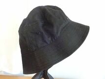 （WEGO）男女兼用　黒色帽子　バケットハット　スタイルキャップ　サイズ５７・５cm　キャップ　帽子　コットン帽_画像2