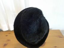 〜ONE WAY〜レディース・婦人用　黒色帽子　フカフカ　中折れハット　サイズ５７・５cm　キャップ　帽子_画像5