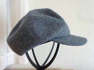 〜シゲマツ 〜メンズ・レディース　キャスケット　ウール　サイズ５７・５cm　キャップ　帽子　紺色帽子