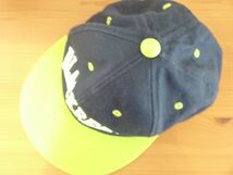 〜BLACKREBEL〜メンズ　紺色＆黄緑　アウトドアキャップ　サイズ５６cm〜５９cm　キャップ　帽子　コットン帽_画像9