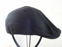 〜grace hats〜メンズ　黒色帽子　ハンチング サイズ５７cm〜５９cm　キャップ　帽子　ウール使用　スタイルハット_画像4