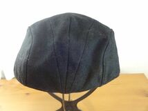 〜grace hats〜メンズ　黒色帽子　ハンチング サイズ５７cm〜５９cm　キャップ　帽子　ウール使用　スタイルハット_画像5