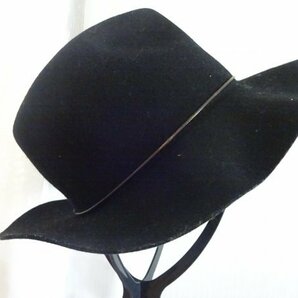 ↑cache＊nez ↑レディース・メンズ 中折れハット 黒色帽子 サイズ５７cm〜５９cm キャップ 帽子 ソフト帽の画像3