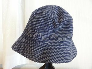 ≡ レディース・婦人用≡バケットハット 紺色帽子　スタイルハット　サイズ５６cm〜５８cm　キャップ　帽子