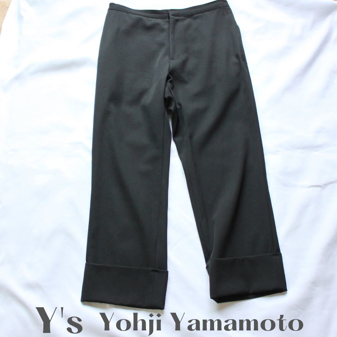 極美品 Y's ワイズ 花柄 クロップドパンツ 1 YK-P51-032 フローラル柄