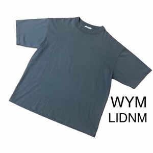 WYM LIDNM ウィムリドム くすみカラー オーバーサイズ Tシャツ M