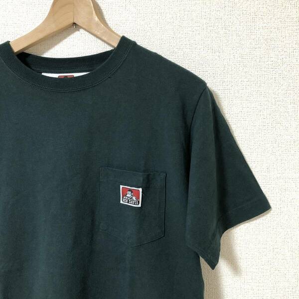 BEN DAVIS ベンデイビス　ワンポイントロゴ　Tシャツ　M 緑