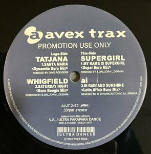 プロモ 12'　SUPERGIRL　／　MY NAME IS SUPERGIRL - SUPER EURO MIX - 他全4曲収録　