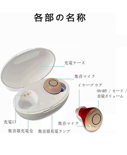 【更にお値下げ】集音器(イヤホンタイプ)