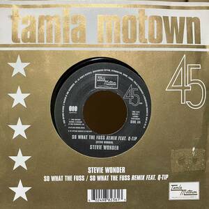 【激レア7inch】STEVIE WONDER / SO WHAT THE FUSS / REMIX ft. Q-TIP / EU盤