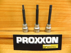 処分 プロクソン 3/8(9.5) ロング ヘックス ソケットレンチ 3点セット PROXXON 六角ソケット HEX 4・5・6 mm