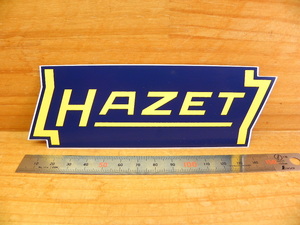 希少 HAZET ハゼット ステッカー (約150mm ｘ 53mm) *シール デカール エンブレム