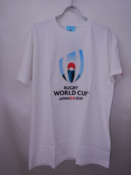 ラグビーワールドカップ 公式Tシャツ 日本代表　★白　★前プリント　レア商品 XLサイズ　★本体価格3900円　★送料無料