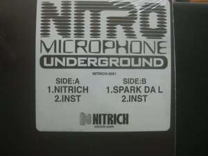 ニトロ・マイクロフォン・アンダーグラウンド / Nitro Microphone Underground / Nitrich / Spark Da L◆LP7304NO GRWP◆12インチ