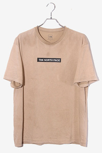 THE NORTH FACE ザノースフェイス ボックスロゴ プリント 半袖Tシャツ XL BEIGE ベージュ NT321001X /◆ メンズ