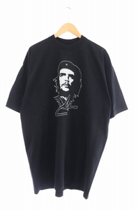 ヴィンテージ VINTAGE 00s Che Guevarra チェ ゲバラ フェイス プリント Tシャツ 半袖 2XL 黒 ブラック ブランド古着ベクトル 230725/109