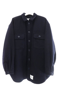 ダブルタップス WTAPS 20AW WCPO JACKET WONY MOSSER 中綿 ウール ミリタリー シャツ ジャケット 202WVDT-JKM08 02 紺 ネイビー ☆AA★ 230