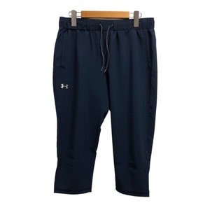 アンダーアーマー UNDER ARMOUR サブリナパンツ 無地 ワンポイント ウエストゴム 170/74A 紺 ネイビー シルバー 白 ホワイト レディース