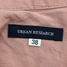 アーバンリサーチ URBAN RESEARCH シャツ ブラウス プルオーバー スキッパーカラー 無地 七分袖 38 ピンク レディース_画像5