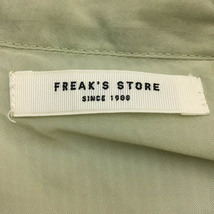 フリークスストア FREAKS STORE シャツ ブラウス バンドカラー ロング 透け感 無地 シアー オーバーサイズ 長袖 F 緑 グリーン レディース_画像5