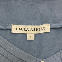 ローラアシュレイ LAURA ASHLEY カットソー プルオーバー Vネック 無地 ノースリーブ S 青 水色 ブルー ライトブルー レディース_画像5