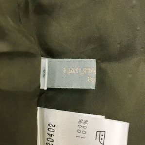ナチュラルビューティー NATURAL BEAUTY Purpose スカート フレア プリーツ 膝丈 リボンベルト 無地 38 緑 グリーン レディースの画像5