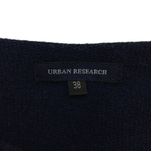 アーバンリサーチ URBAN RESEARCH カットソー スウェット プルオーバー ボートネック 無地 刺繍 七分袖 38 紺 ネイビー レディース_画像5