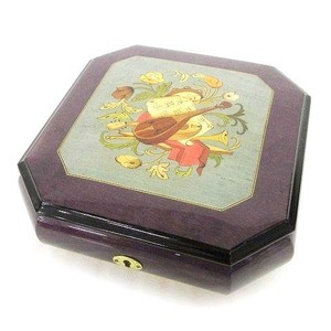  dragon juREUGE music box 35. cylinder jue Reebok s[ sound ob music ] Italy made purple purple 