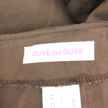 オリーブデオリーブ OLIVE des OLIVE フレアスカート ミモレ丈 ブラウン 茶 /YM18 レディース_画像4