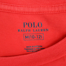 ポロ ラルフローレン POLO RALPH LAUREN Tシャツ カットソー 半袖 ラウンドネック ロゴ刺繍 M 赤 レッド /SM4 男の子 キッズ_画像5