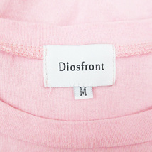 ディオスフロント Diosfront Tシャツ カットソー 半袖 クルーネック ロゴ刺? M ピンク /FF48 レディース_画像5
