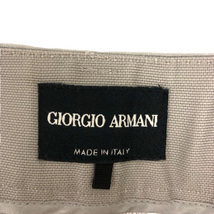 ジョルジオアルマーニ GIORGIO ARMANI パンツ ボトムス スラックス フレア スリット 光沢 無地 38 アイスグレー レディース_画像3