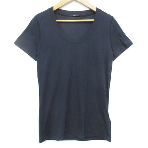  theory theory T-shirt cut and sewn short sleeves U neck plain S navy blue navy /FF47 lady's 