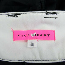 ビバハート VIVA HEART ゴルフウェア ストレートパンツ ロング丈 40 ブラック 黒 /MS18 レディース_画像5