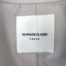 ウヴラージュクラス OUVRAGE CLASSE チェスターコート ロング丈 無地 ウール 38 ライトグレー /YS1 レディース_画像6